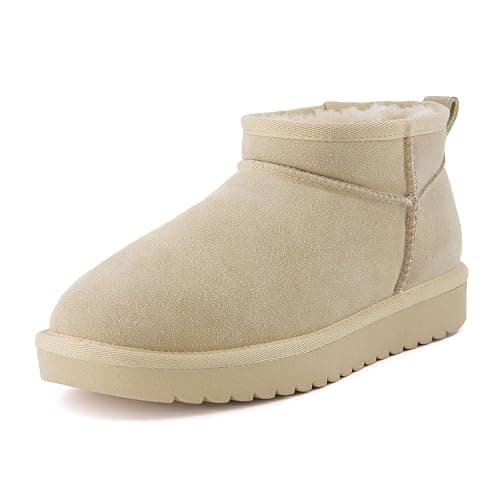 CUSHIONAIRE Hip 2 Genuine Suede Ankle Boots for Women, Cozy Faux Shearling Lining Pull On Winter Womens Boots thumbnail 9