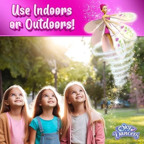 Sky Dancers Flying Doll – Fuchsia Fantasy | Original 90s Throwback Toy That Really Flies | Pull-String Powered, No Batteries Needed | Magical Gift for Girls & Boys Ages 6+ thumbnail 6