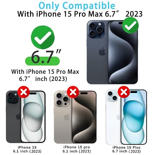 Skyseaco for iPhone 15 Pro Max Case, Treny Cow Print Phone Case Hybrid 2-Layer Hard Shell,Shockproof Soft for Girl Women Boy Men thumbnail 5