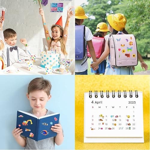 24 Sheets(500+) 3D Puffy Stickers for Toddlers Kids Boys Girls | Bulk Preschool Sticker Sheets for Reward, Craft, Scrapbooking, Including Animal, Fruits, Dinosaurs, Fish and More thumbnail 6