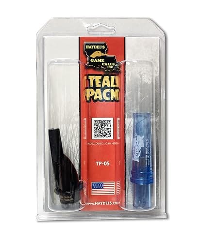 Haydel's Game Calls Inc. TP-05 Teal Duck Call Pack. Includes The BT-85 Blue Winged Teal Call and The MP-90 Produces The Green Winged Teal Peeps - Image 1