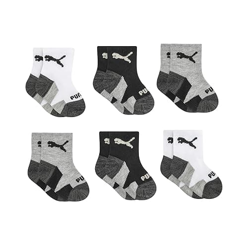 PUMA Baby 6 Pack Infant Anklet Socks