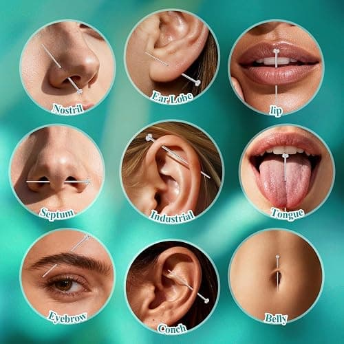 Piercing Ball Grabber Tool, Jewelry Changing & Insertion Kit 16G-20G | Anti-slip grip with stainless steel construction, nickel-free comfort for threaded and threadless jewelry multiple piercings thumbnail 5