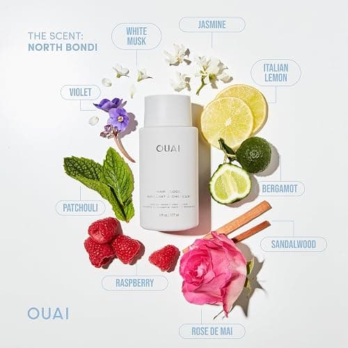 OUAI Hair Gloss - In-Shower Shiny Hair Treatment & Glaze with Frizz Control - Heat Protectant Infused with Hyaluronic Acid, Rice Water & Panthenol - Paraben, Phthalate & Sulfate Free (6 Oz) thumbnail 7