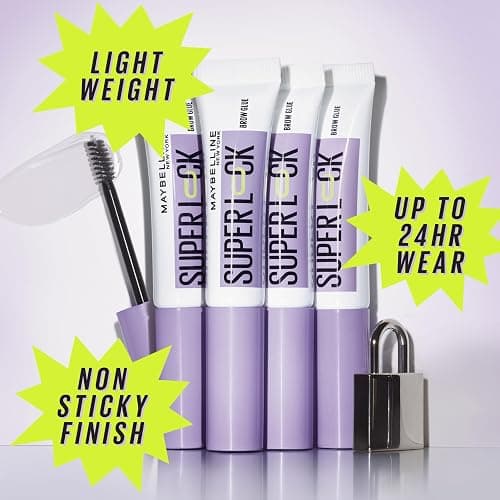 Maybelline Superlock Brow Glue Tinted, Waterproof Tinted Brow Gel, 24 Hour Wear, Sculpted Brows, No Falling Or Flaking, Non-Sticky Finish, Shade: Clear, 7 ml thumbnail 2