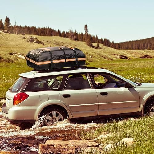 Kingfun Rooftop Cargo Carrier - Waterproof 20 Cubic Feet Car Roof Bag for All Vechicles with/Without Racks, Includes Anti-Slip Mat, 8 Reinforced Straps, 6 Door Hooks, Luggage Lock thumbnail 7