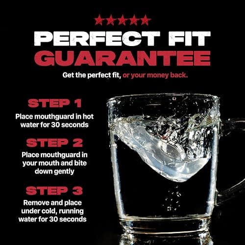 SAFEJAWZ Mouthguard Slim Fit, Adults and Junior Mouth Guard with Case for Boxing, Basketball, Lacrosse, Football, MMA, Martial Arts, Hockey and All Contact Sports thumbnail 4