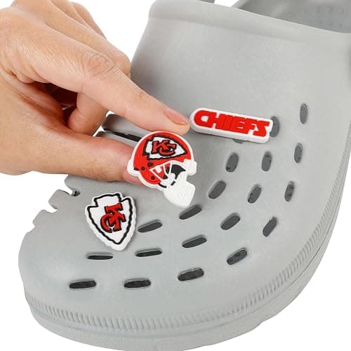 FOCO NFL unisex-adult NFL Team Logo Officially Licensed 10-Pack Charms for Clogs Shoes Bracelet thumbnail 3
