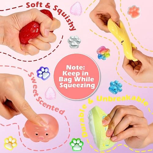 Squishy Toys 20 Pack Food Squishies Taba Squeeze Kawaii Slow Rising Bulk Sensory Fidget Toys Set for Kids Adults, Party Favors Goodie Bag Stuffers Stress Relief Anxiety Gifts for Girls Boys thumbnail 5