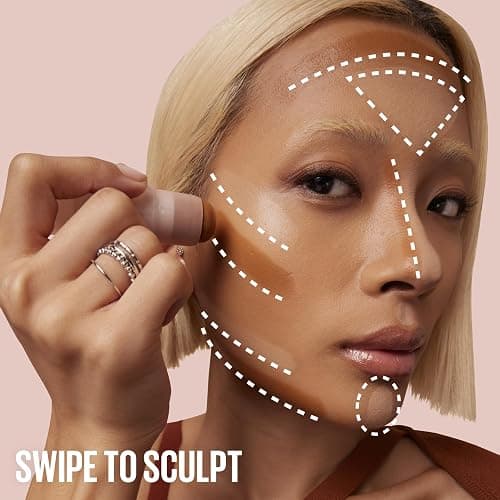 Maybelline Lifter Stix Multi-Use Face Stick - Contour, Bronzer, Concealer and Foundation Stick, All-In-One Creamy Face Makeup with Cranberry Seed Oil, 55, 1 Count thumbnail 8