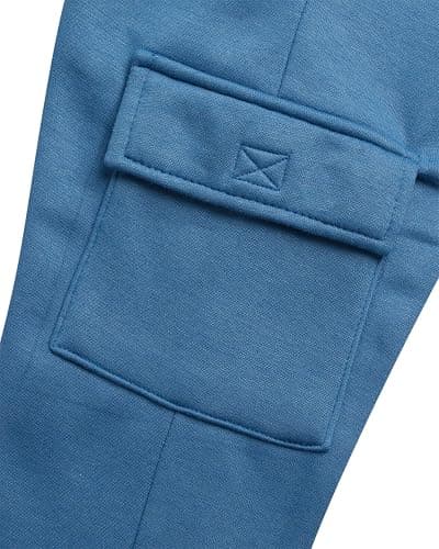 Quad Seven Boys Sweat Suit Set - 4 Piece Soft Fleece Pullover Hoodies and Athletic Cargo Jogger Sweatpants for Boys (5-18) thumbnail 6