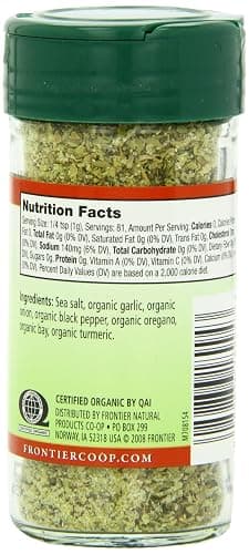 Frontier Herb Adobo Seasoning Blend, Non Irradiated, 2.86 Ounces (Pack Of 12) thumbnail 3