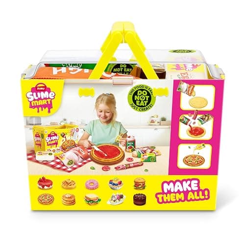 Slime Mart Small Basket by ZURU, Toy, Arts & Crafts for Kids and Kidults, Soft Slime Making Kit - Slime Kit for Girls Ages 6-10 - Fun Gift Idea for Boys Girls - Fidget Toys - Sensory Toys (Pizza) thumbnail 5