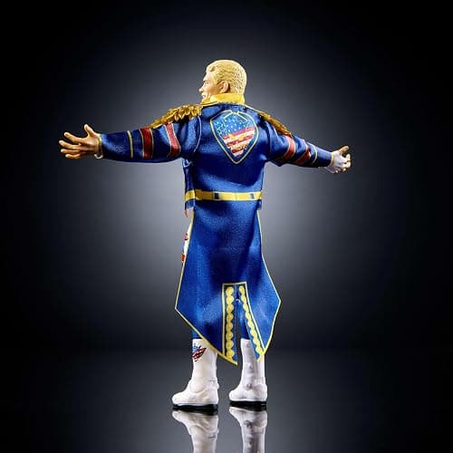 Mattel WWE Ultimate Edition Cody Rhodes Action Figure & Accessories | SummerSlam Cody Rhodes 6-inch Collectible Set, Including Swappable Heads & Hands (Amazon Exclusive) thumbnail 5