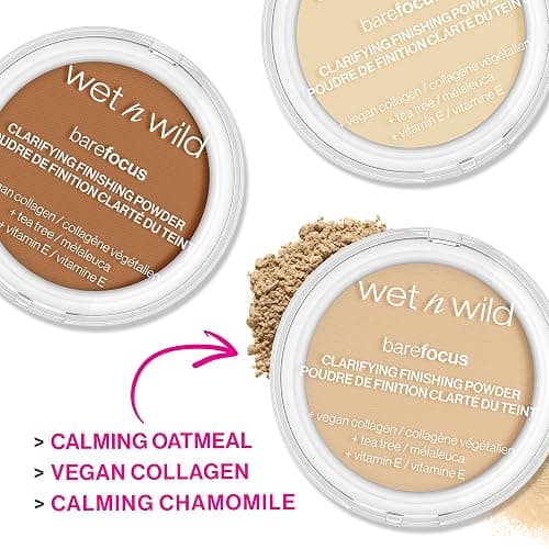 wet n wild Bare Focus Clarifying Finishing Powder | Matte | Pressed Setting Powder Translucent thumbnail 4