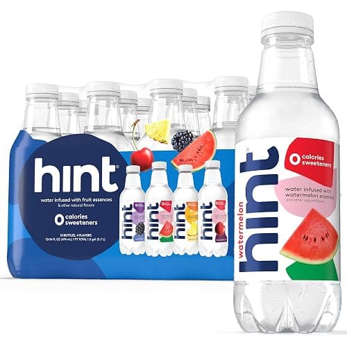 Hint Infused Bottled, Best Sellers Variety Pack - Sugar Free Flavored with Zero Calories, Natural Essences, and No Artificial Sweeteners - 16 Fl Oz (Pack of 12) - Image 1