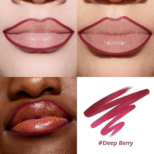 KIMUSE Peel Off Lip Liner Stain, Long Lasting Lip Tint Stain Peel Off, Waterproof, Transfer Proof, Highly Pigmented Color Peel Off Lip Stain Liner, Matte Finish thumbnail 4