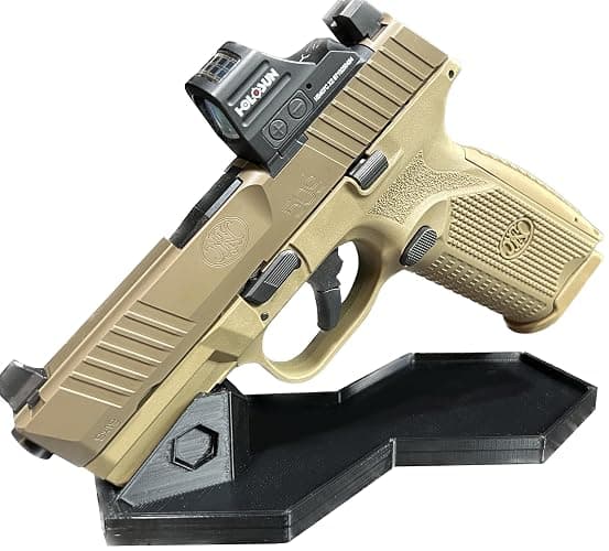 Universal Pistol Mount - Picatinny & Polymer Frame - Underrail Mounting System. 9mm .40 .45 Handgun Mount Display Rack - Made in USA - Image 1