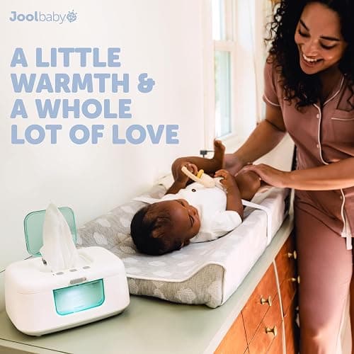 TinyBums Baby Wipe Warmer & Dispenser with LED Changing Light & On/Off Switch - Jool Baby (Aqua) thumbnail 8