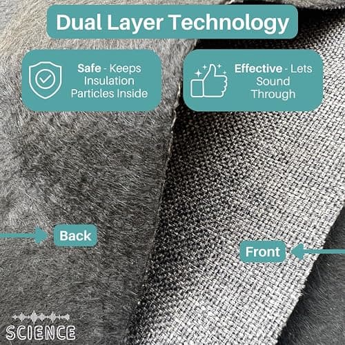 SoundAssured Acoustical Fabric - Acoustically Transparent Fabric for Making Acoustic Panels - DIY Sound Panel Acoustic Fabric (Black) thumbnail 4