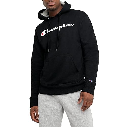 Champion Men's Fleece Script Logo Hoodie (Reg. Or Big & Tall) - Image 1