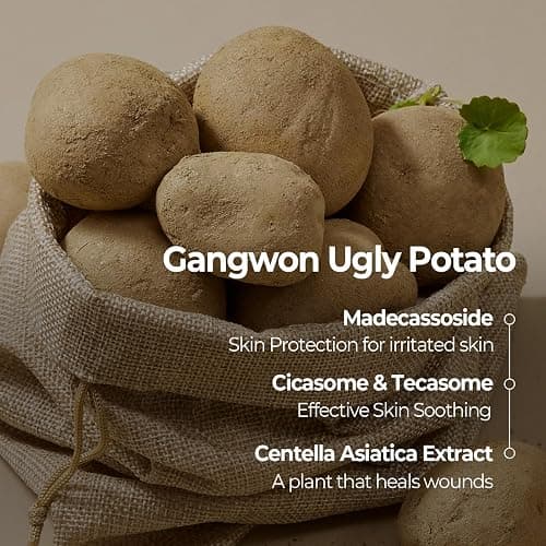 SKINFOOD Potato Madecassoside Daily Sheet Mask, Korean 5-Minute Quick Skincare Hack, Soothing & Skin Barrier Face Mask for Damaged Skin, Bulk Pack (30EA) thumbnail 3