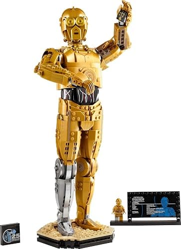 LEGO Star Wars 75398 C-3PO Figur – Sammler Modell für Erwachsene – mit Ständer, Infotafel und Minifigur zum Bauen, Spielen und Ausstellen – Geschenkidee für Fans thumbnail 9