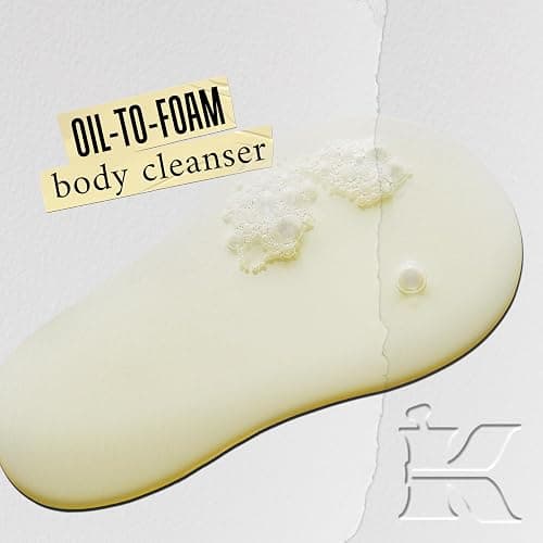 Kiehl's Creme de Corps Smoothing Oil-to-Foam Body Cleanser, Moisturizing Body Wash for Smooth & Supple Skin, with Castor Oil & Grape Seed Oil, All Skin Types, Vanilla & Almond Scent - 8.4 fl oz thumbnail 2