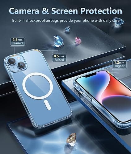 FNTCASE Coque pour iPhone 13 : iPhone 15 iPhone 14 iPhone 16e - Protection magnétique Militaire Contre Les Chutes - Coque de Protection Robuste et Durable résistante aux Chocs - 6,1" thumbnail 6