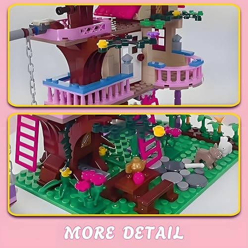 CSNRHG Dream Tree House Friends Building Set Friends Construction Educational Toy 504 Pieces Gifts for Girls Teens Kids Adults Ages 6+ thumbnail 6
