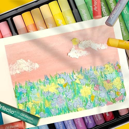 Artecho Macaron Oil Pastels Set of 36 Colors (10 x 70 mm) | Soft Oil Pastels, Art Painting, Drawing, Blending thumbnail 5