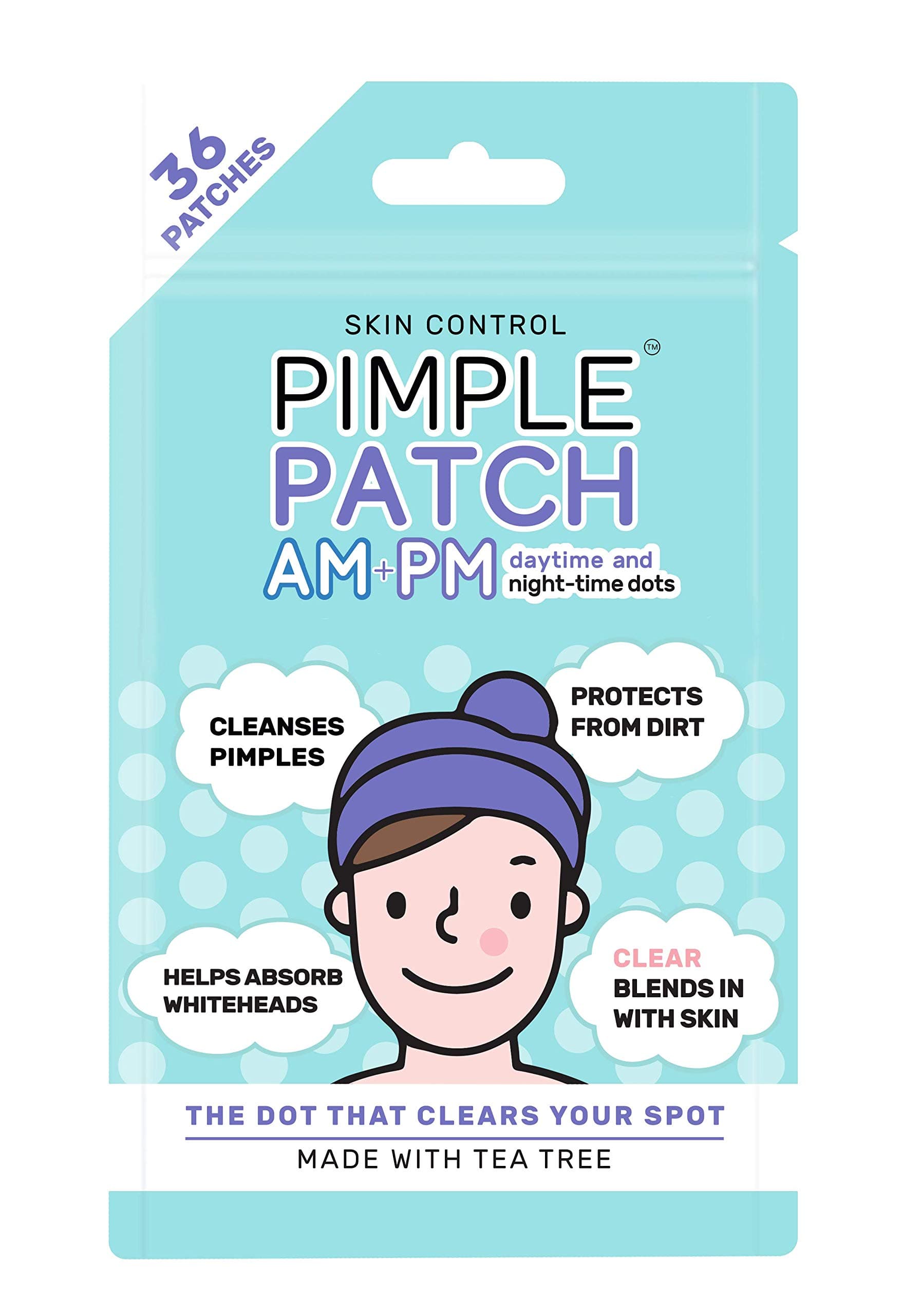 Skin Control Pimple Patch AM and PM Mixed Pack, 36 count - Image 1