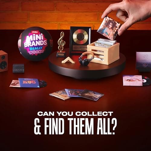 Mini Brands Really Works Vinyl Capsule Series 1 (2 Pack) By ZURU | 8 playable mini vinyls spin & play, music accessories, trending artists, works on Mini Brands Vinyl Player, collector gift thumbnail 6
