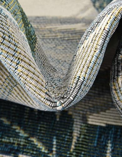 Unique Loom Outdoor Botanical Collection Area Rug - Kula (2' 7" x 10' Runner, Multi/ Gray) thumbnail 8