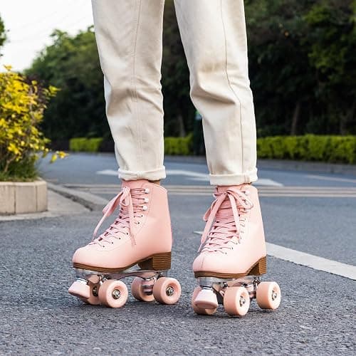Tuosamtin Roller Skates for Women/Youth with Height Adjustable stoppers Retro Quad Roller Skates for Outdoor and Indoor thumbnail 5