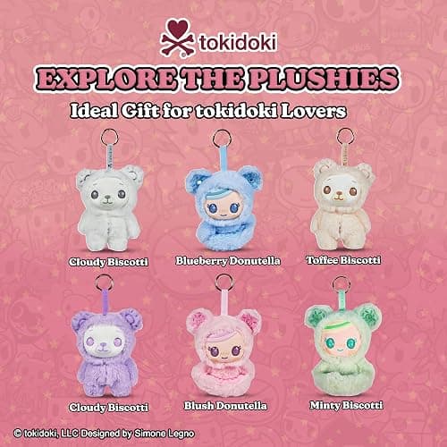 tokidoki™ - Soft & Sweet Vinyl Plush Blind Box - Collectible Plushies - Donutella & Biscotti with Attached O-Ring - Cute Pastel Keychain - Mystery Blind Box - 5.5 in Collectibles - 1 Pack thumbnail 3