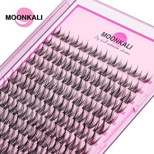 MOONKALI Natural Lash Clusters Wispy Fairy Eyelash Extensions 10-16MM CC Curly Manga Eyelash Clusters 120Pcs Individual Versatile DIY Lash Extension, Black thumbnail 8