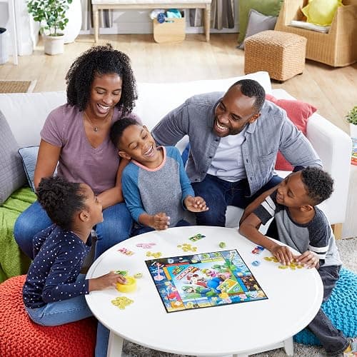 Monopoly Junior Super Mario Edition Board Game, Fun Kids' Ages 5 and Up, Explore The Mushroom Kingdom as Mario, Peach, Yoshi, or Luigi (Amazon Exclusive) thumbnail 13