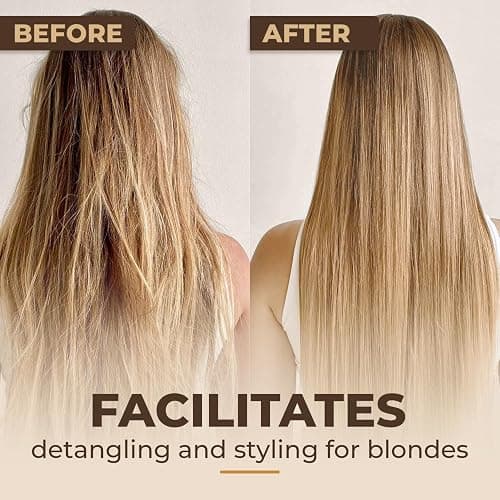 Intea Hair Mask for Blonde, Dyed or Rinsed Hair - 8.3 oz - Restores Damaged Highlights - Paraben and Ammonia Free - With Chamomile Extract thumbnail 3