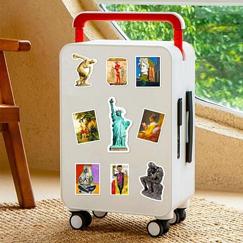 Retro Famous Art Painting Stickers Pack, 100 Pcs Vinyl Waterproof Vincent Van Gogh Oil Painting Style Stickers for Laptop Phone Water Bottles Lovely Gift to Friends Artist Decals thumbnail 5