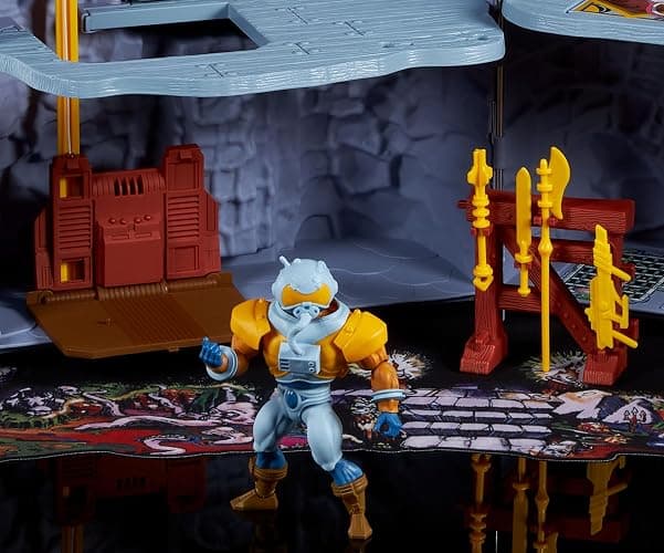 Masters of the Universe Vintage Castle Grayskull Playset with Display Mat & Spaceman Figure, Jawbridge & Other Features & Accessories (Amazon Exclusive) thumbnail 3