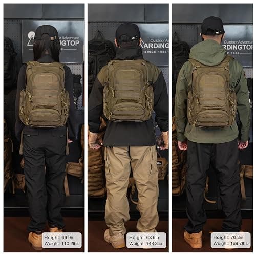 Mardingtop 25L Tactical Backpacks Molle Hiking daypacks for Camping Hiking Military Traveling Motorcycle thumbnail 7