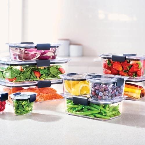 Rubbermaid Brilliance BPA Free Airtight Food Storage Containers with Lids, Set of 4 (4.7 Cup) Ideal for Lunch, Meal Prep, and Leftovers thumbnail 6