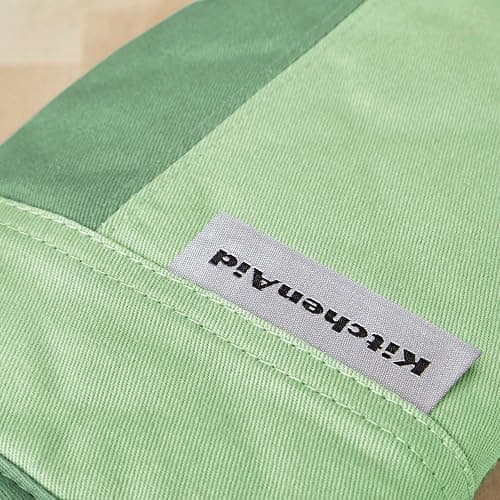 KitchenAid Beacon Two-Tone Non-Slip Mini Oven Mitt Set, Pistachio/Graphite Green, 5.5"x8", 2 Piece thumbnail 7