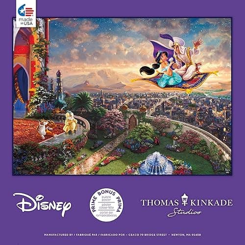 Ceaco - Disney - Thomas Kinkade - Aladdin - 1000 Piece Jigsaw Puzzle thumbnail 7