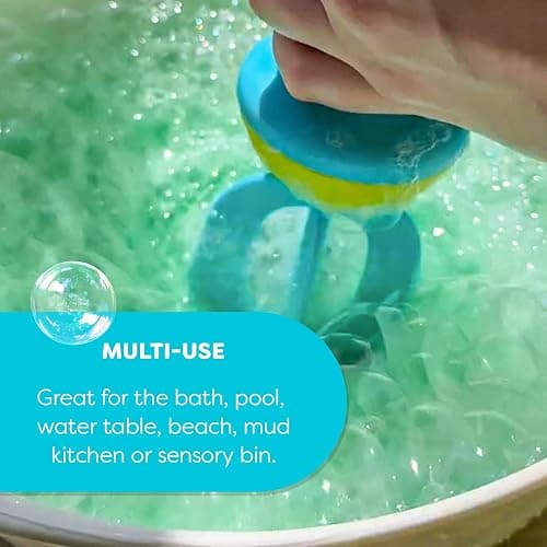 HABA Kids Bubble Bath Whisk 2 Pack - Bath Toys for Sensory Play, Motor Skill Development, Water Play and Bath Time Fun thumbnail 6