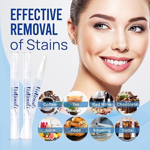 VieBeauti Teeth Whitening Pen (3 Pcs), 30+ Uses, Effective, Painless, No Sensitivity, Travel-Friendly, Easy to Use, Beautiful White Smile, Mint Flavor thumbnail 4