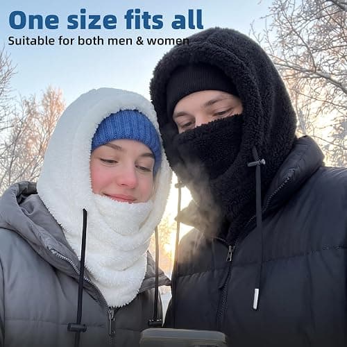 MVPTOO Ski Mask Balalclava Windproof Face Mask Warm Fleece Neck Cover for Cold Weather Helmet Hood for Men & Women thumbnail 4