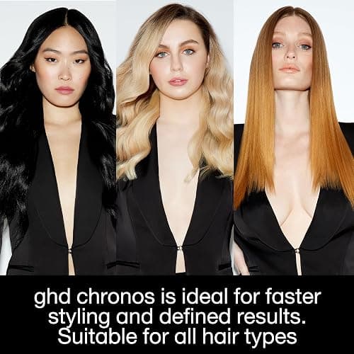 ghd Chronos Styler ― 1" Hair Straightener, 3X Faster HD Motion-Responsive Styler for One Stroke High-Definition Results That Last 24hrs, 85% More Shine, 2X Less Frizz, No Heat Damage ― White | HD Motion-Responsive Technology, 3x faster styling, One-stroke results last 24hrs, More shine, Frizz-free, Heat damage-free thumbnail 5