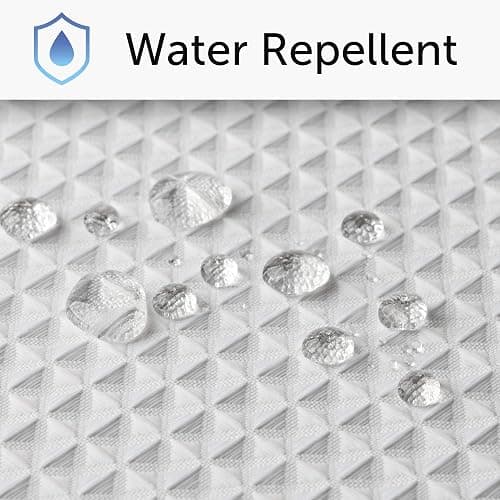 Creative Scents Fabric White Shower Curtain for Bathroom - 72 x 84 Spa, Hotel Luxury Matt Waffle Weave Square Design, Water Repellent, 230 GSM Weighty Cloth, for Decorative Bathroom Curtains thumbnail 5